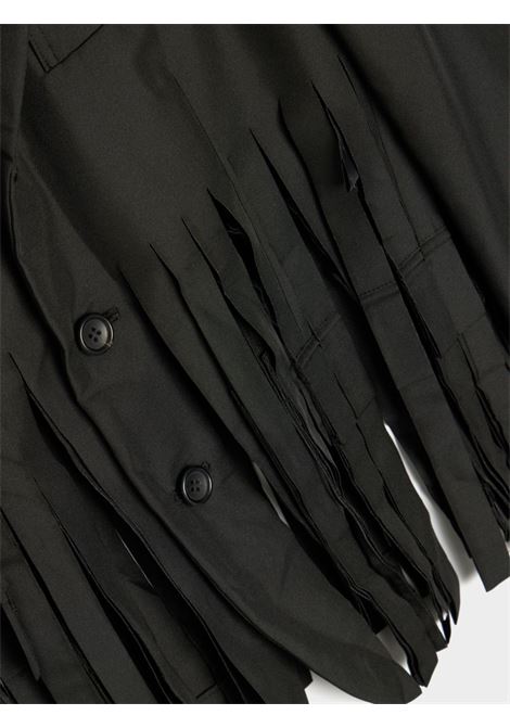 Blazer monopetto con frange in nero di Comme Des Garçons - donna COMME DES GARCONS COMME DES GARCONS | RMJ0021